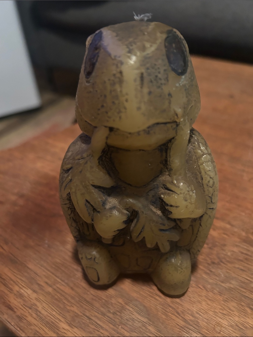 vintage turtle candle Decor - Olive Green Turtle  candle🐢